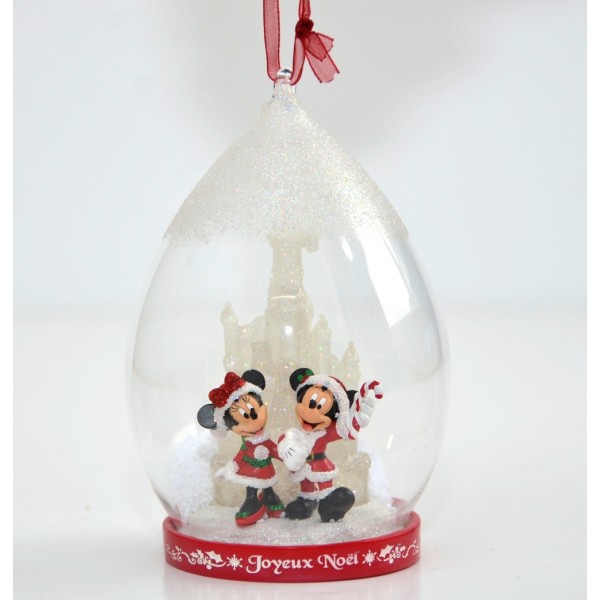 Mickey and Minnie Bauble Light-up Christmas Tree Ornament